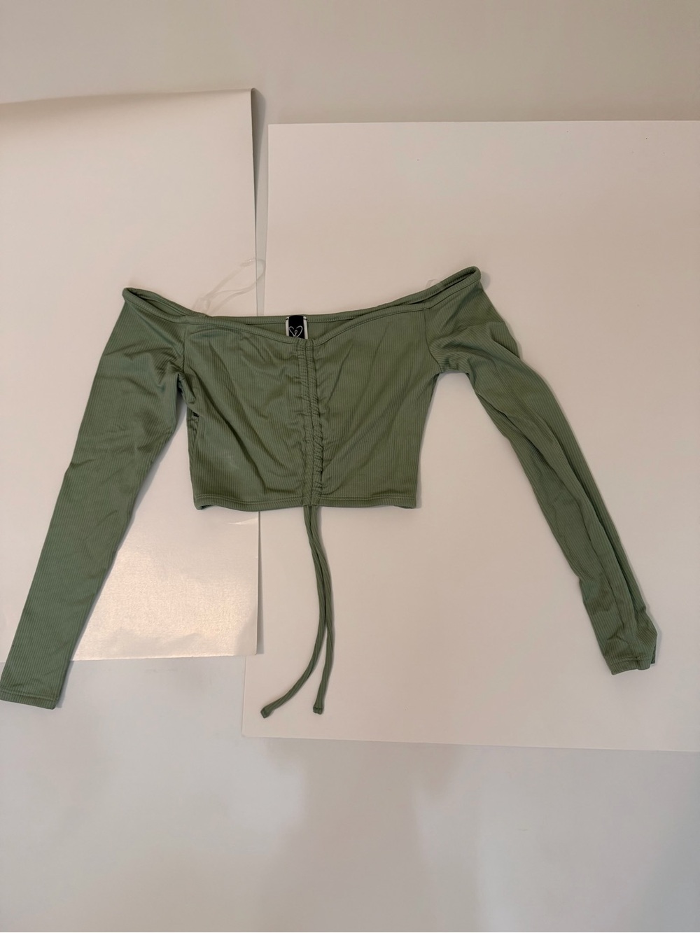 Green cinched top